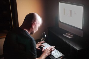A person using a computer